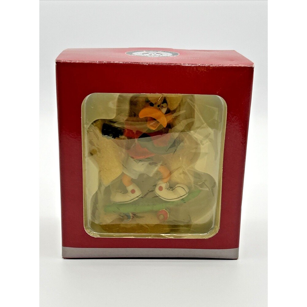 VTG Goebel Looney Tunes Ornament "Yule Rules" Fine Porcelain 2000 Skateboard NIB